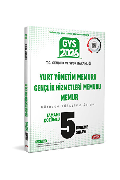 Data Yayınları 2026 Gençlik ve Spor Bakanlığı Yurt Yönetim Memuru Gençlik Hiz...