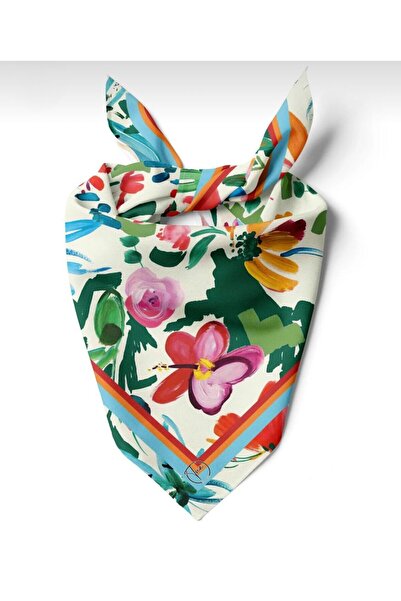 618 CONCEPT 55X55 Flower Garden Bandana/ Scarf