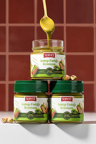 Servet Antep Fıstığı Kreması 200g 3'lü paket