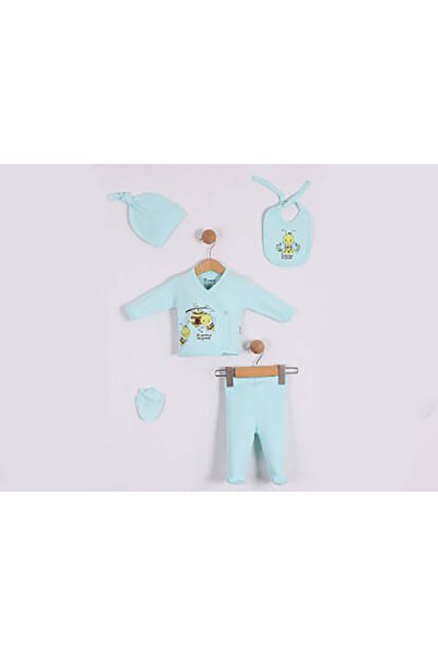 Rise Raba Bee Printed 5-Piece Unisex Hospital Outfit Set