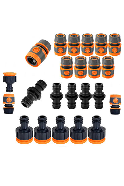 zola Σετ 20 συνδέσμων για λάστιχα και άρδευση, συμβατοί με 1/2 " και 3/4 ", π...