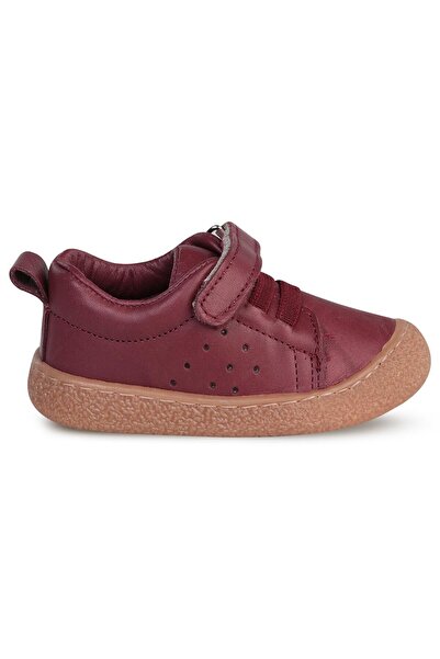 Civil Baby Δερμάτινα παπούτσια Velcro 18-21 Number İlkadım - Claret Red