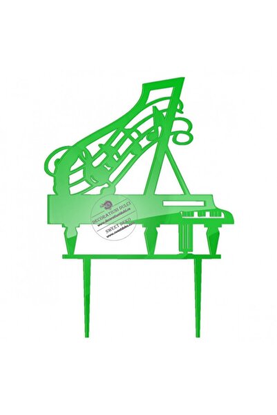 Decoratiuni Dulci Τόπερ πιάνο, πλέξι - Πράσινο