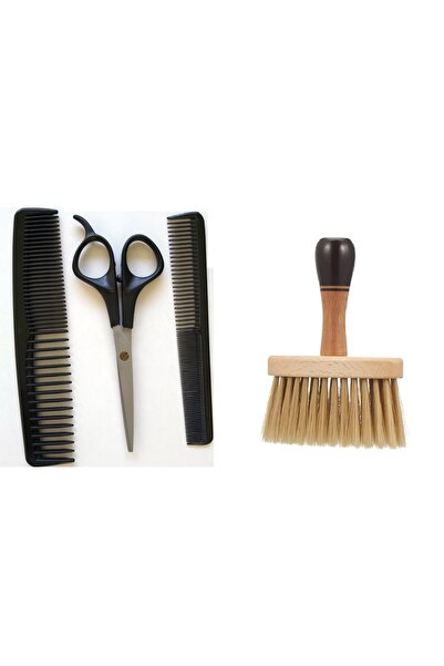 Croc Alfa Set22 4Lü Berber Seti Makas + Ense Fırçası +2 Adet Tarak