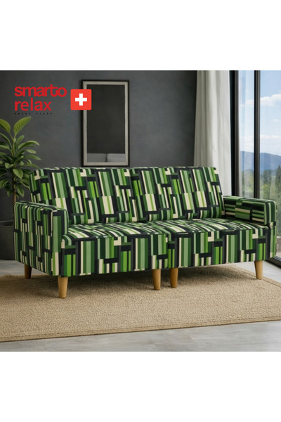 Smarto relax Lego İkili Koltuk Ahşap Ayaklı