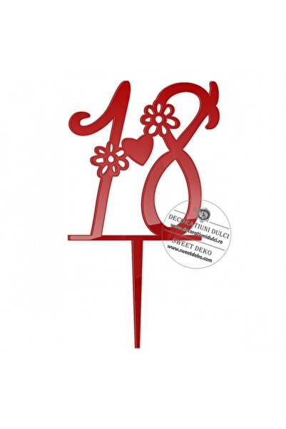 Decoratiuni Dulci Τοπερ Τορτ Ματζάρατ, 18 κυβικά φλορισέλες - Ροζ