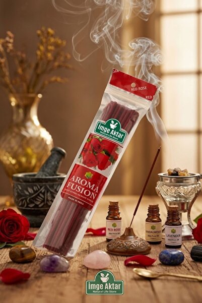 İmge Aktar Darshan Aroma Fusion Organik El Yapımı 15 Adet Çubuk Tütsü Çeşitle...