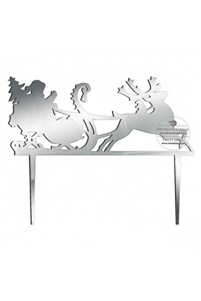 Decoratiuni Dulci Διακοσμητικό τούρτας Μος Κράτσιουν πε σάνιε - Ασημί καθρέφτης