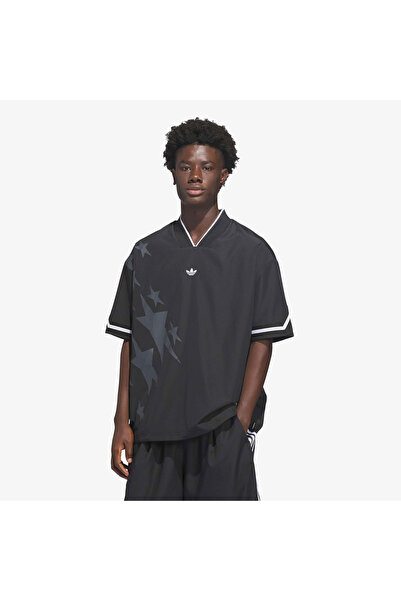 adidas Originals Μπλουζάκι Μπάσκετ Σταρ Τοπ Ουνισέξ Μαύρο