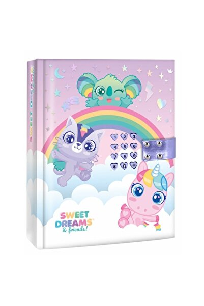 OEM Jurnal cu efecte sonore și cod, Vise dulci, 20x15cm, Multicolor, pentru c...