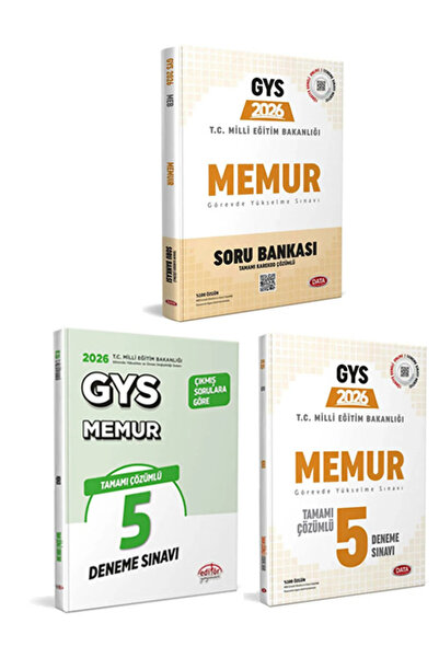 Data Yayınları 2026-2027 Editör GYS MEB MEMUR Görevde Yükselme Soru Bankası v...