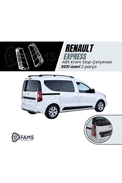 FAMS OTO AKSESUAR Renault Express Stop Çerçevesi Abs Krom 2 Parça 2021 üzeri ...