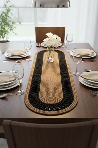 Comfort Craft سجادة أرضية عصرية مزدوجة اللون بتفاصيل من الخيزران مقاس 33x100 ...
