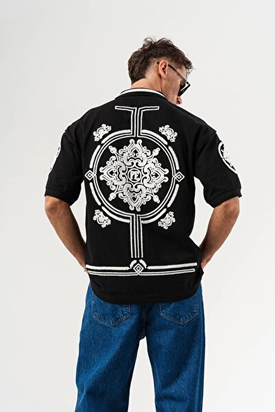 go gang own Μπλουζάκι Oversize με λεπτομέρεια κεντήματος Stonepath και λαιμόκ...