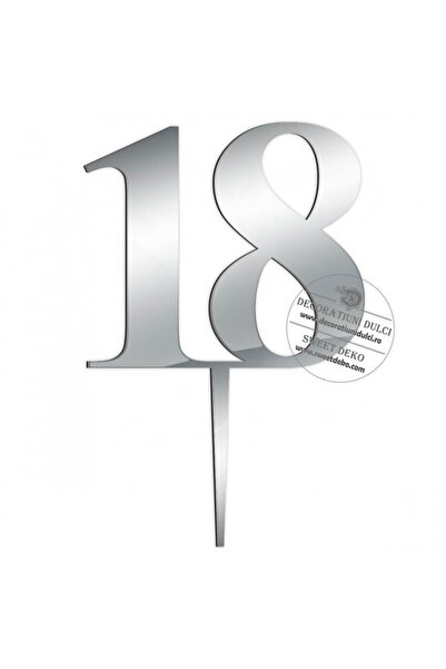 Decoratiuni Dulci Τόπερ τορτ Ματζέαρατ, 18 κλασικό - Αργιντίου Όγκλιντα