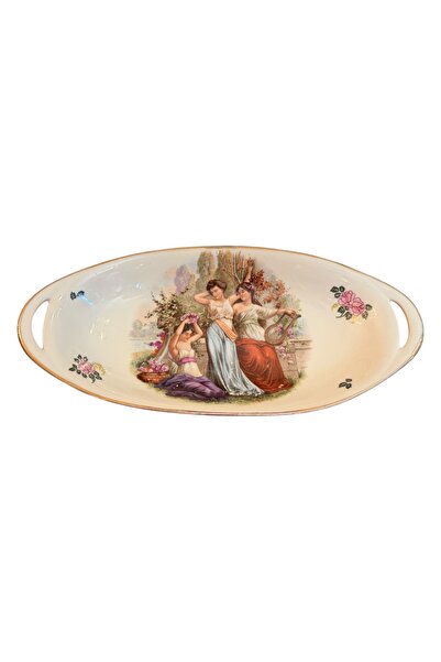 tayfuntufan antika koleksiyon Πιάτο παρουσίασης από πορσελάνη Λιμόζ - 30,5 εκ...