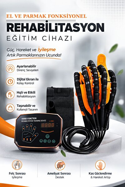 Ev Tipi GÜÇLÜ Profesyonel El Rehabilitasyon Robot Eldiveni SOL EL