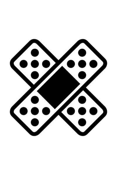 OEM Autocolant auto  "Patch ", M1, 10cm, Negru