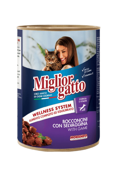 MORANDO MigliorGatto Karışık Chunks Kedi Konserve 405gr 24 ADET