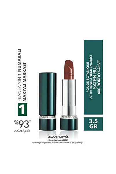Yves Rocher Yeni Saten Ruj Yoğun Pigment Nemlendirici Nude Kahve Vegan Kalıcı...