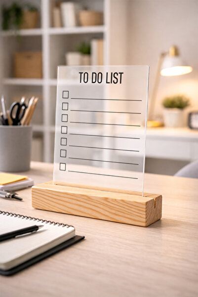 Tekin Ozalit Baskı ve Reklam Pleksi Masaüstü Planlayıcı / To Do List