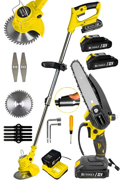 BUTOOLS BS-22 Akülü Şarjlı Ağaç Dal Kesme Budama Testere Ot Çim Çayır kesme B...