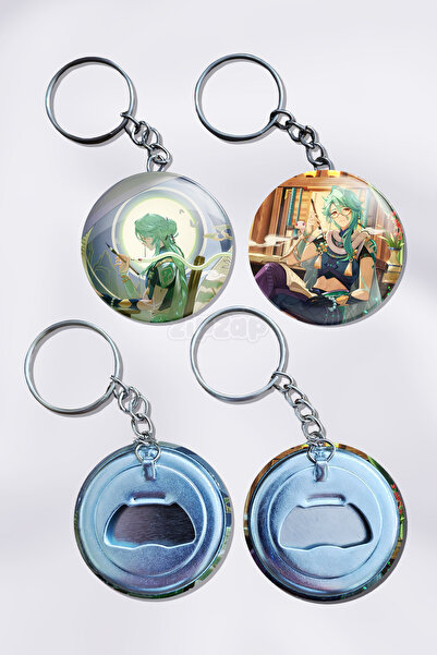 ZipZap Μπρελόκ διακοσμητικό τσάντας Baizhu Genshin Impact (2 ΤΕΜ)