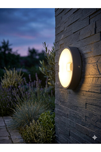 ACK 18W LED Oval Duvar ve Tavan Armatürü 3000K (AT10-71801)
