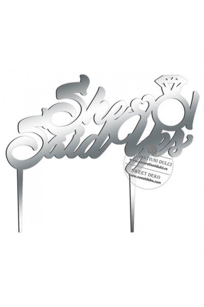 Decoratiuni Dulci Τοπέρ, είπε ναι, πλεξιγκλάς - Ασημένιος καθρέφτης