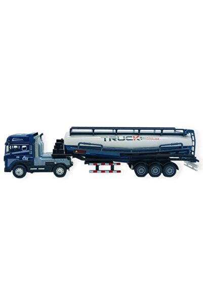 Vardem Metal Tır 1:24 - Sesli Işıklı Tanker Tır 39 cm - Lacivert Kafa