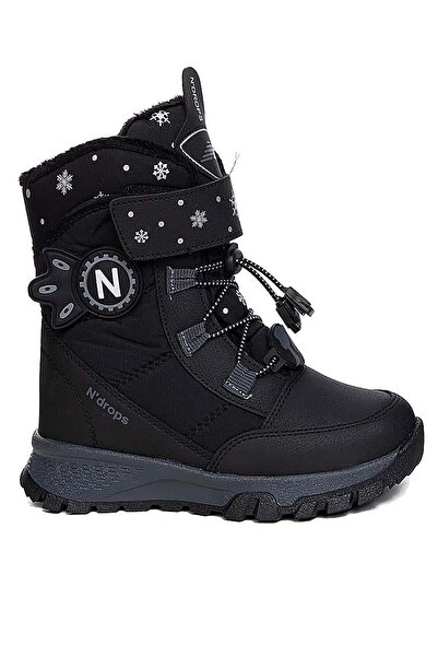 Bluefeet حذاء ثلج للفتيات باللون الأسود المدخن من Nds Velcro