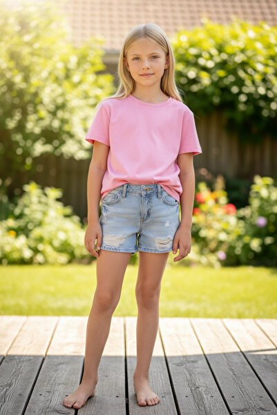 ASL GOLF CLUB Κοριτσίστικα τζιν σορτς Καλοκαιρινά τζιν άνετα καθημερινά σορτς