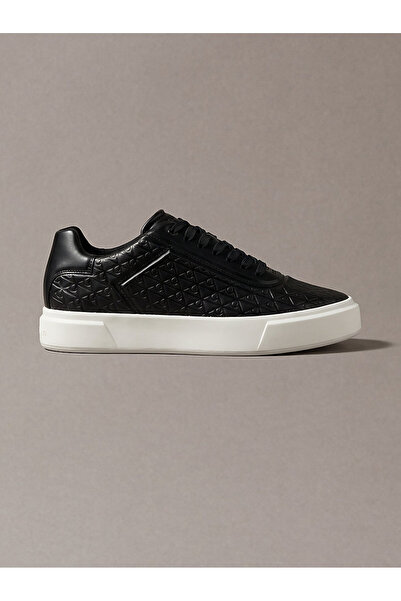 Calvin Klein حذاء رياضي رجالي من الجلد من نوع Basket Cupsole Oxford