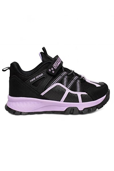 Bluefeet Spr Black Lilac Girls Treking Short Boots Shoes