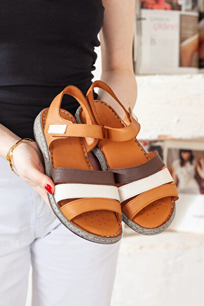 Adım Adım Women's Genuine Leather Orthopedic Sandals
