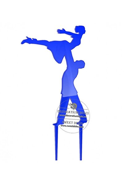 Decoratiuni Dulci Διακοσμητικό από πλεξιγκλάς - Μπλε