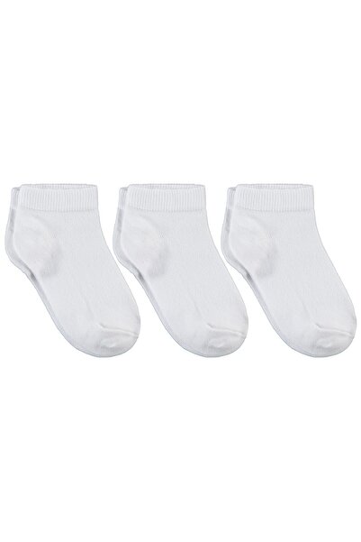 Civil Girls Βασικές λευκές κάλτσες-μποτάκια για κορίτσια 3-11 ετών, 3 τεμαχίω...