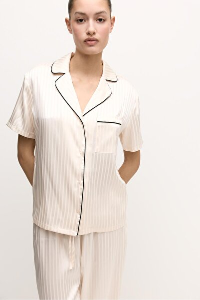 LEFTIES Saten yüzeyli pijama
