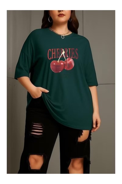 ZİYMO Μπλουζάκι με στάμπα κεράσια