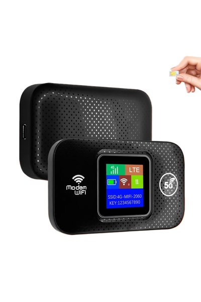 XTRIKE ME 5G LTE Taşınabilir Mobil Wifi Modem Type-C Şarjlı, 10 Cihaz Destekl...