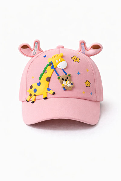 Selvira Children's Hat with Giraffe Figure – 3D Ear Detail, Adjustable, Unise...