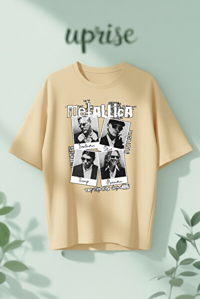 Vordevia Μπλουζάκι Oversize από βαμβάκι με στάμπα Metallica