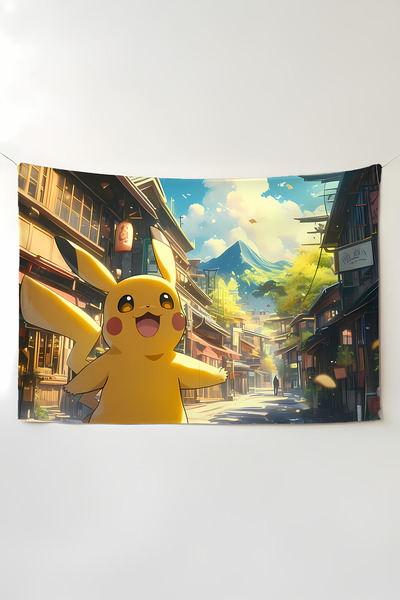 Charmbi Ταπετσαρία τοίχου με θέμα Pikachu Pokemon – Μεγάλη ταπετσαρία τοίχου,...