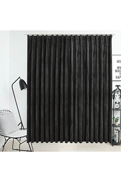 vidaxl Κουρτίνα Συσκότισης με Γάντζους Ανθρακί 290 x 245 εκ.