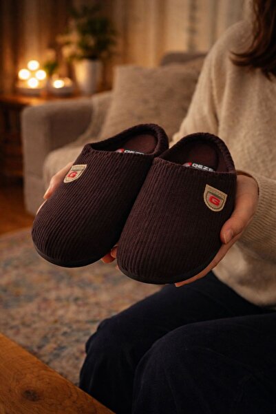 GEZER Απαλές ανδρικές παντόφλες από κοτλέ για το σπίτι