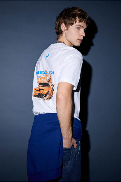 DeFacto 100% Βαμβάκι Boxy Fit με τύπωμα T-shirt F8125AX26SP