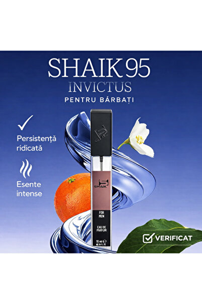 Shaik Ανδρικό άρωμα, μεγάλης διάρκειας, 95 Άρωμα Invictus, φρέσκο, θαλάσσιο, ...