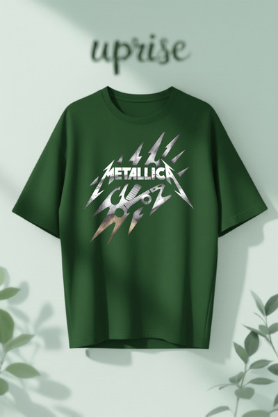 Vordevia Μπλουζάκι Oversize από βαμβάκι με στάμπα Metallica