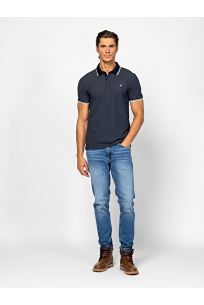 Heavy Tools DAMPIER tricou polo bărbătesc albastru închis M