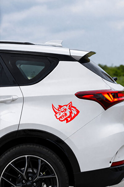 New Jargon Rhino Car Sticker - Aggressive Rhino Car Sticker - Power Symbol St...